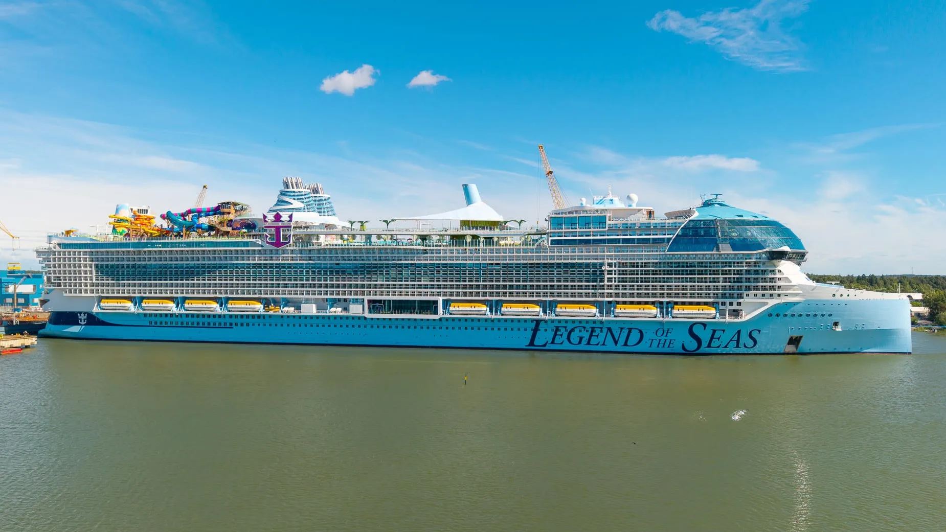 Side view of the Legend of the Seas