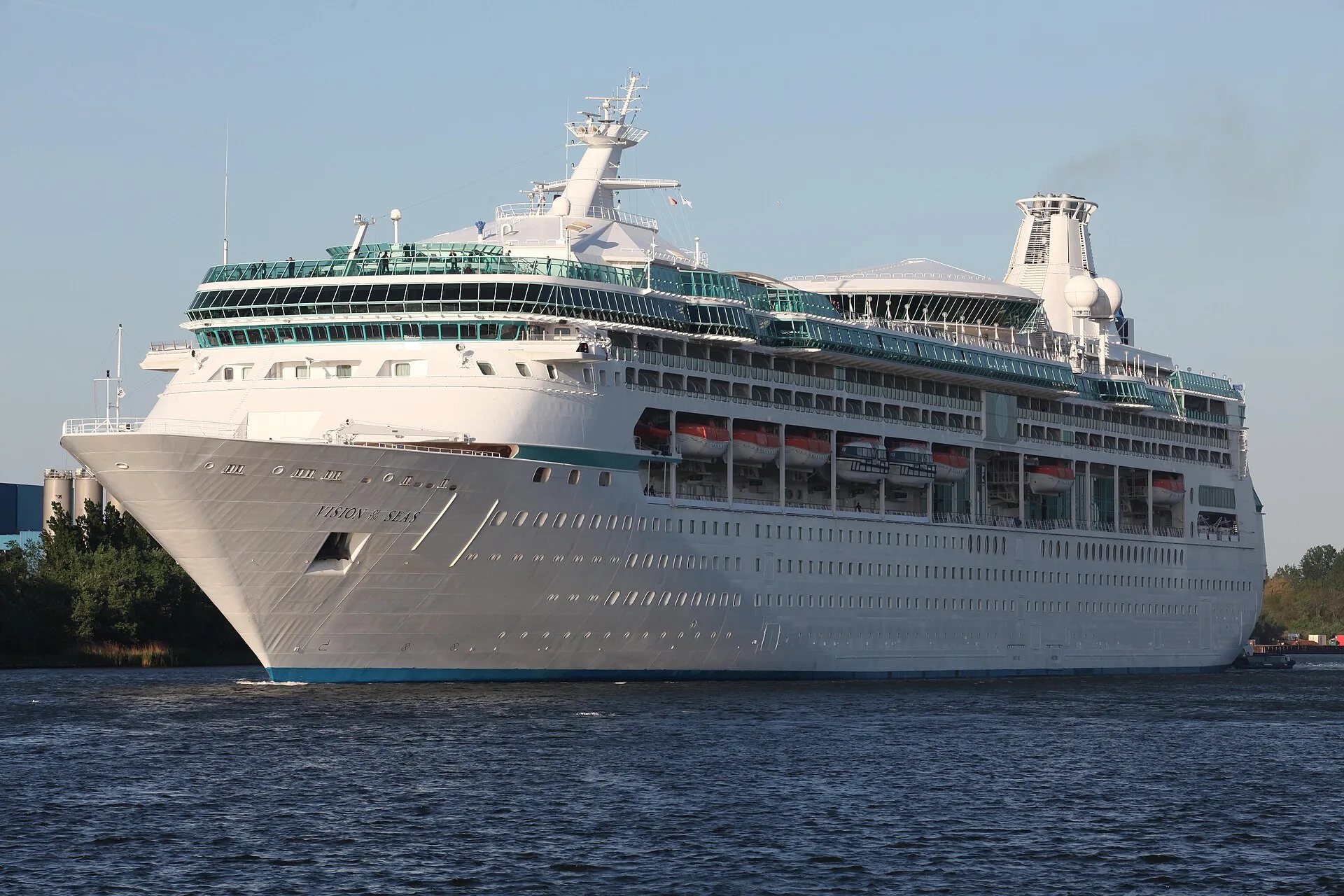 The Vision of the Seas near land